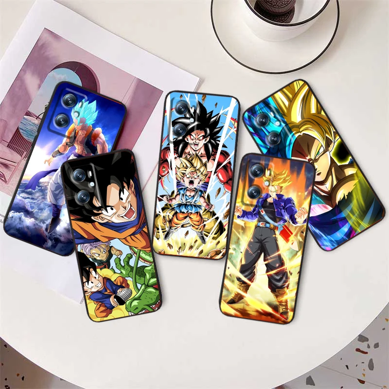 Anime DB-D-Dragons B-Balls Cool For OPPO Find X6 X5 X3 A54S A5 A94 A16 A53S A57 A74 A72 A98 A78 A96 A9 5G Black Soft Phone Case