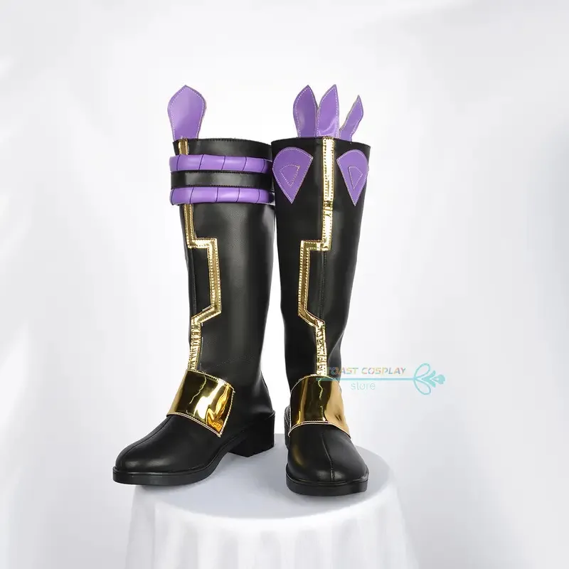 

2025 12 GenshinImpact Anime Game Cos Boots Comic Xiao Cosplay Costume Prop Shoes for Con Halloween Party