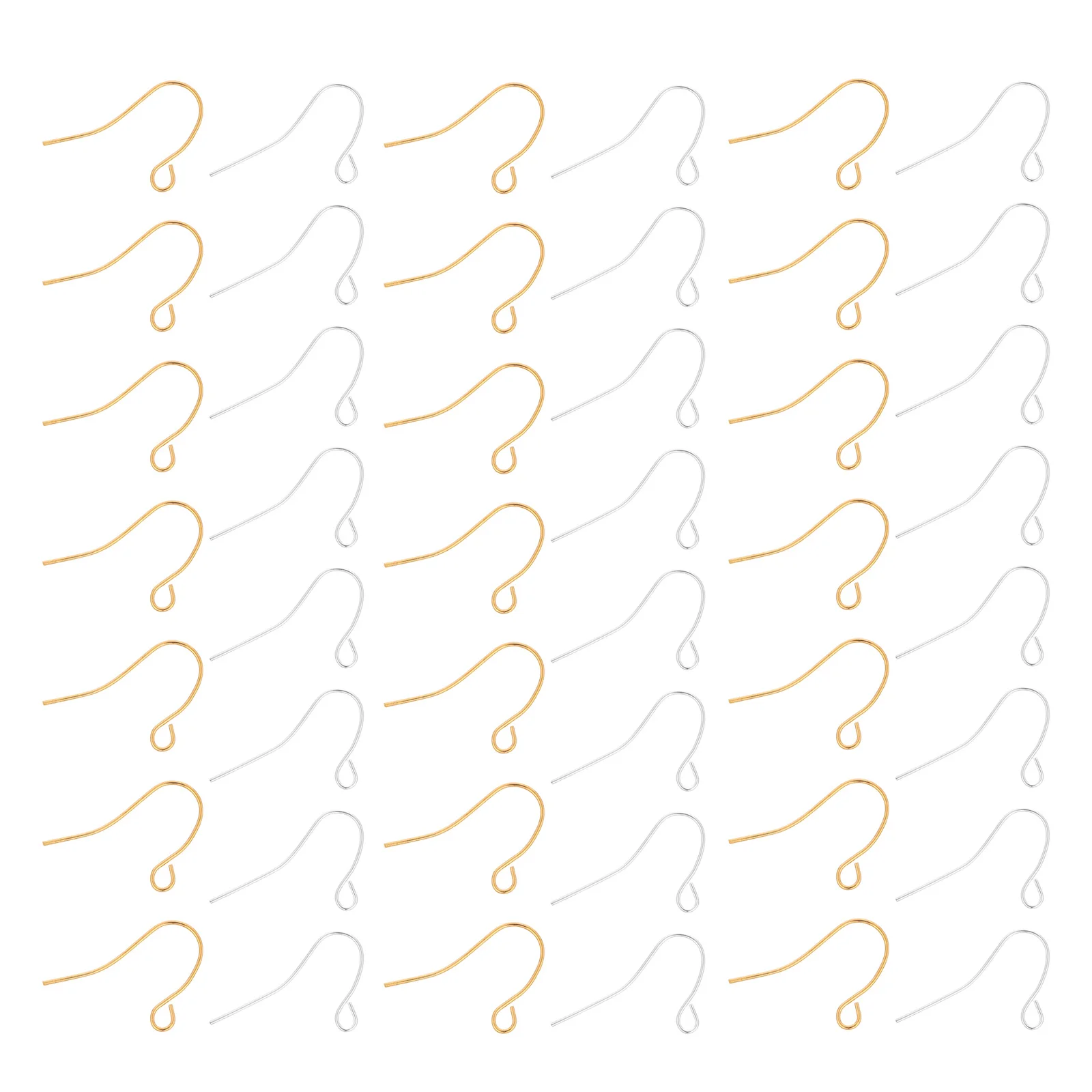 

400 шт. изогнутых крючков для серег, прозрачные заглушки, легкие, для самостоятельного изготовления висячих серег, для женщин