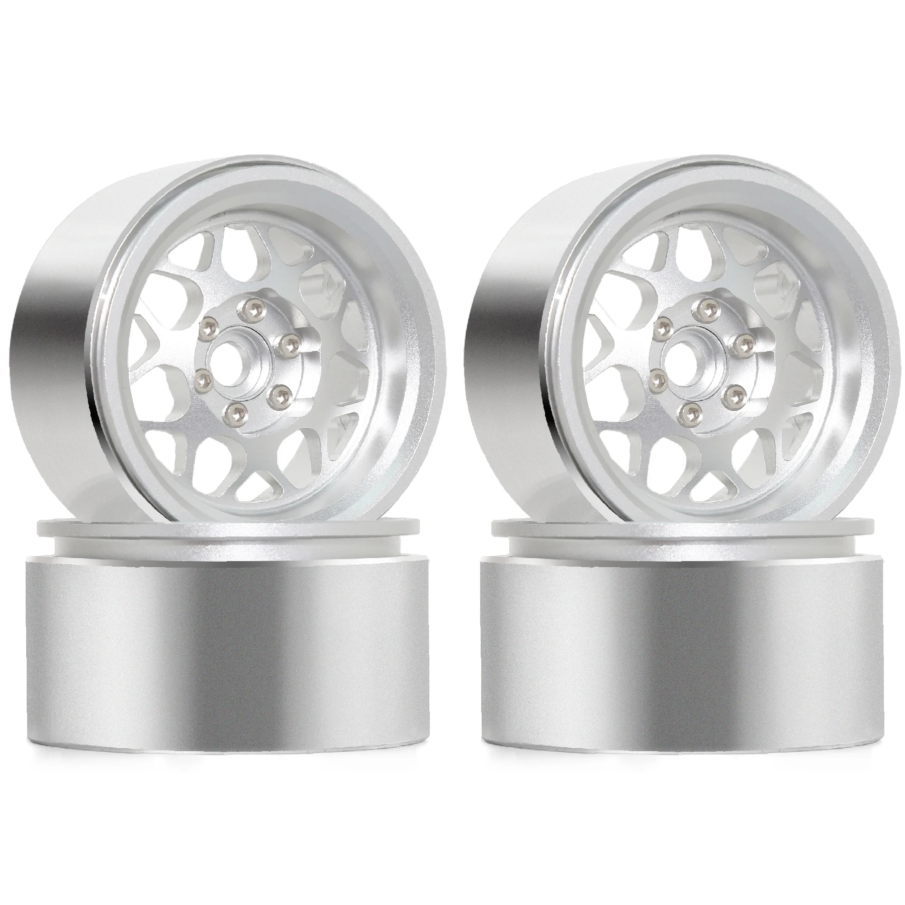 

2.2 Beadlock Wheels（4PCS） Aluminum 2.2 Wheels for 1/10 RC Crawler Car Wraith RR10 SCX10 II III 90046 TRX4 TRX6 YETI D90 CC01