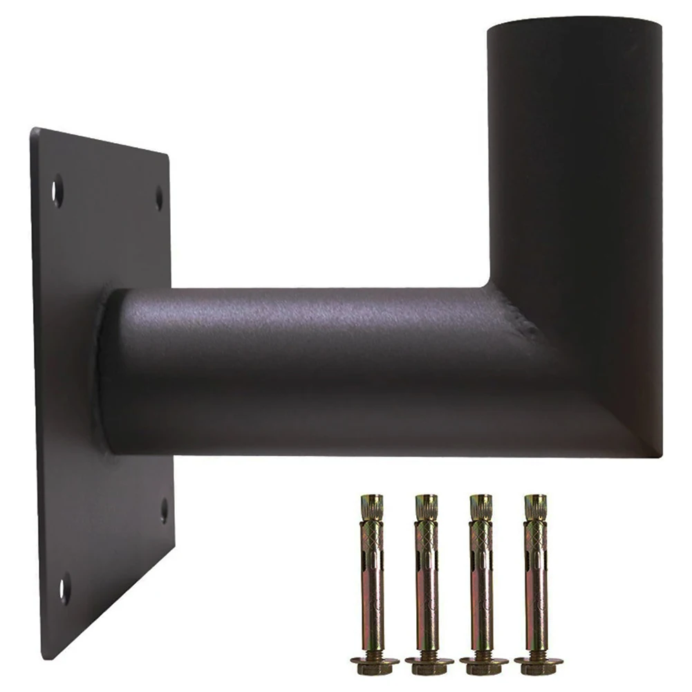 Suporte de parede com adaptador Tenon, L forma aço LED Street Lights, 90 graus, 7,7x6,5x6,5 polegadas, 1PC