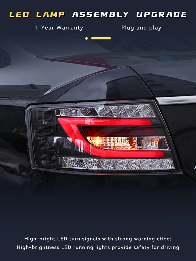 Car Styling For Audi A6L 2005-2008 LED Taillight 2008 Upgrade Newest Design DRL Projector Lens Signal Lamp Tools Accessories