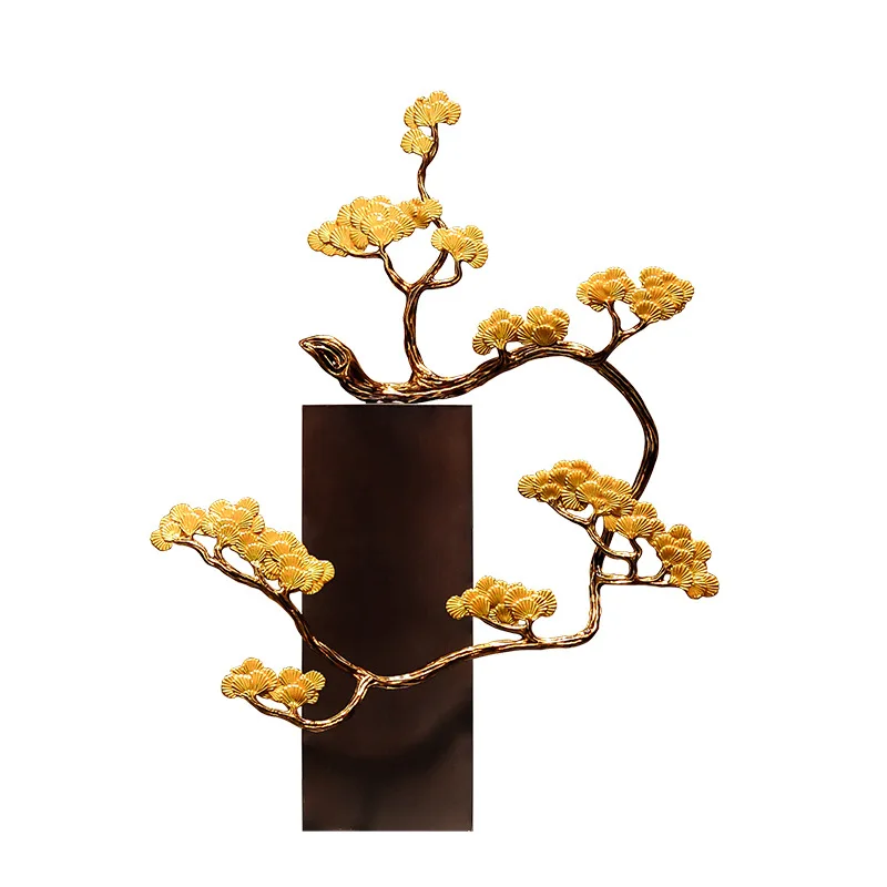 LTT New Chinese Welcome Pine Entrance Ornament Living Room Office Bogu Frame Decoration