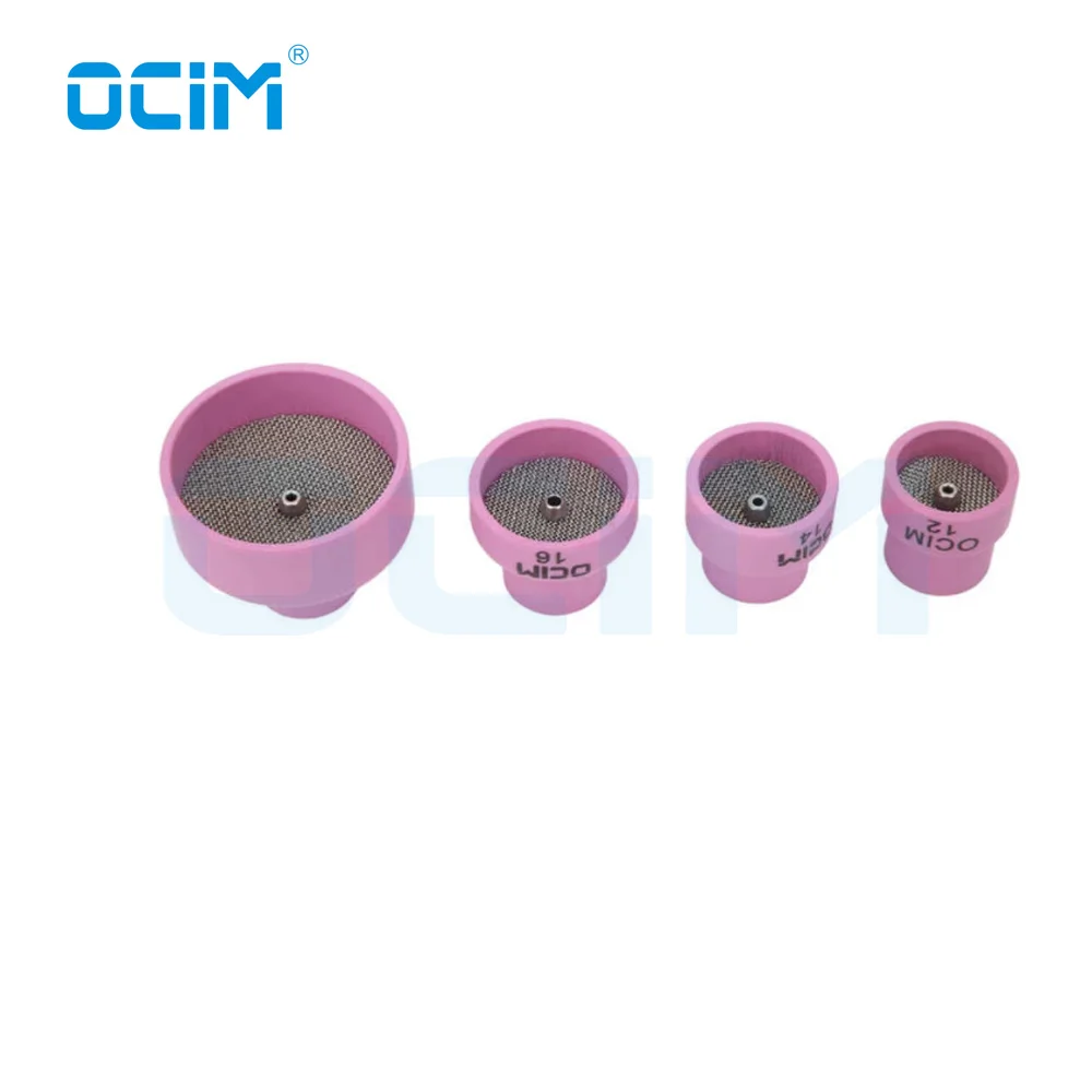 12# 14# 16# 24# Pink Ceramic Nozzle Alumina Cup For WP9/20/17/18/26 Tig Welding Torch