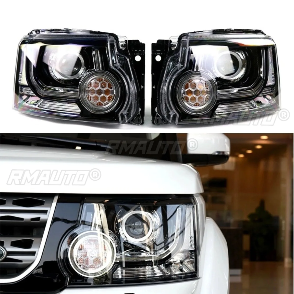 

Динамическая фара, дневные ходовые огни, ближний свет, комплект кузова для Land Rover Discovery 4 2014-2016, автомобильные аксессуары