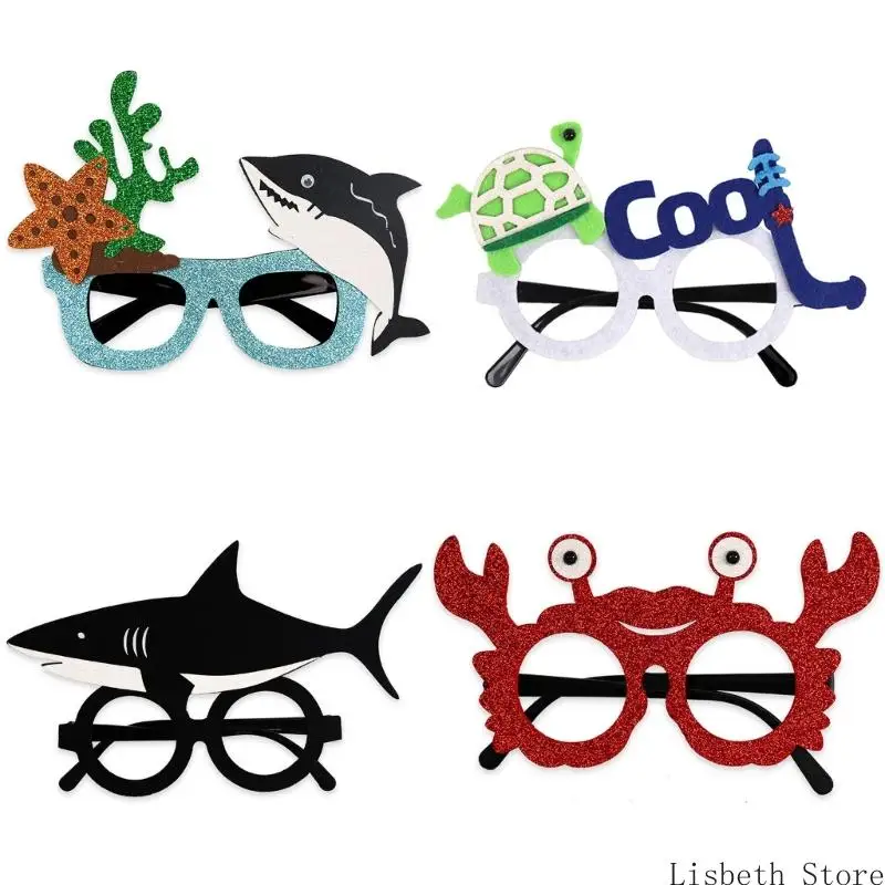 

124A Sea Animal Eyeglasses Party Glasses Ocean Animal Glasses Photo Booth Props