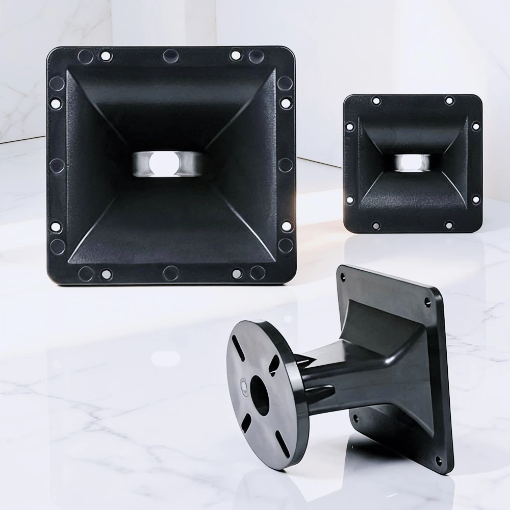 MW Audio 1PCS Stage Speaker Horn with Integrated Adapter, ABS Plastic Horn Flare for Pro Audio