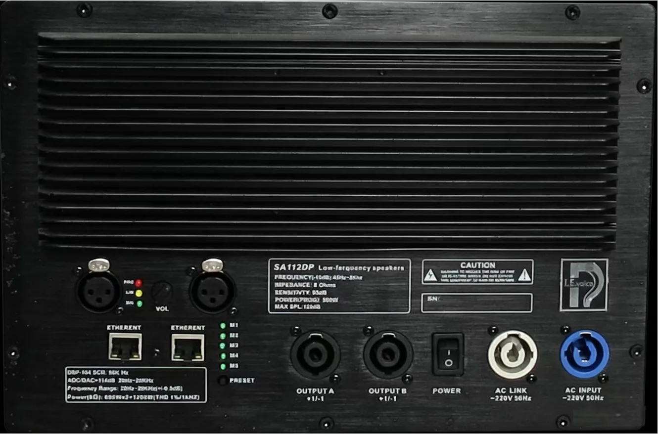 I.E.voice OEM/ODM Professional Grade Digital Mode DSP+ Class D Amplifier Module Model DSP-DM4.4 Metal Square