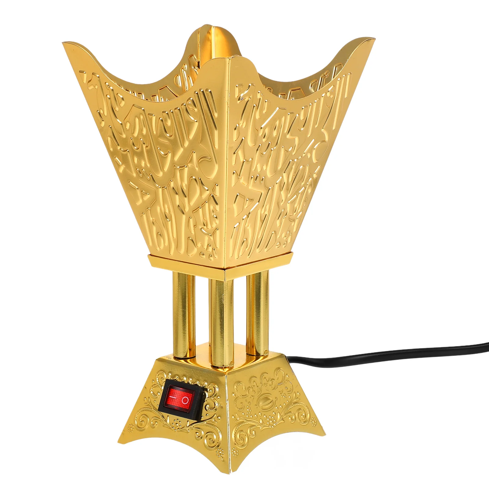 

Burner Incense Electric Blanket Uk Plug Decorative Censer Metal Golden Stove