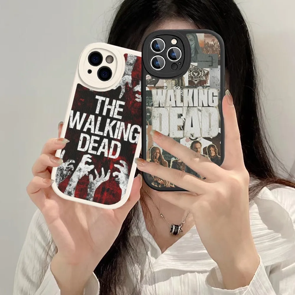 

The Walking Dead Phone Case Hard Leather For iPhone 14 13 12 Mini 11 14 Pro Max Xs X Xr 7 8 Plus 6 6s