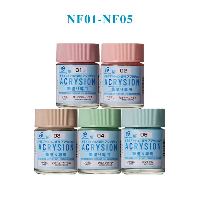 

18ml Mr Hobby NF01-05 Water Base Acrylic Light Color Paint For DIY Food Plastic Doll Plane Military Model Kit Building Tool