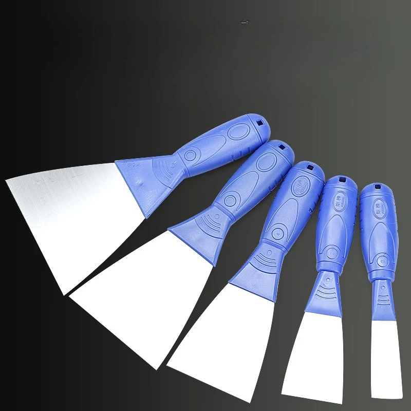 1Pc 1/2/3/4/5Inch Cleaning Shovel Cutter Carbon for Steel Blue Hand Stainless Steel ABS Construction Site Construction Hand Tool