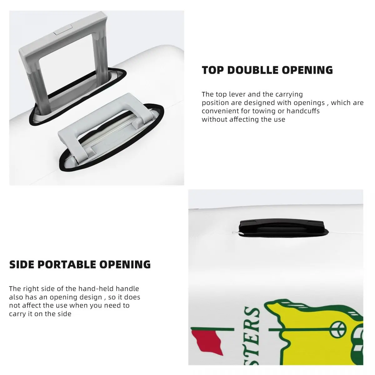 Masters - The Masters 2022 Augusta National Au kofferhoes bescherming elastische reisbagage beschermhoezen voor 18-32 inch