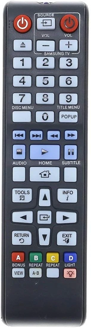 New Remote Control For Samsung BD-J5500 BD-D5100 BD-D5100/ZA BD-D5250C/ZA BD-F5700 BDHM57CZA BD-H6500 BD-H6500/ZA DVD Recorder