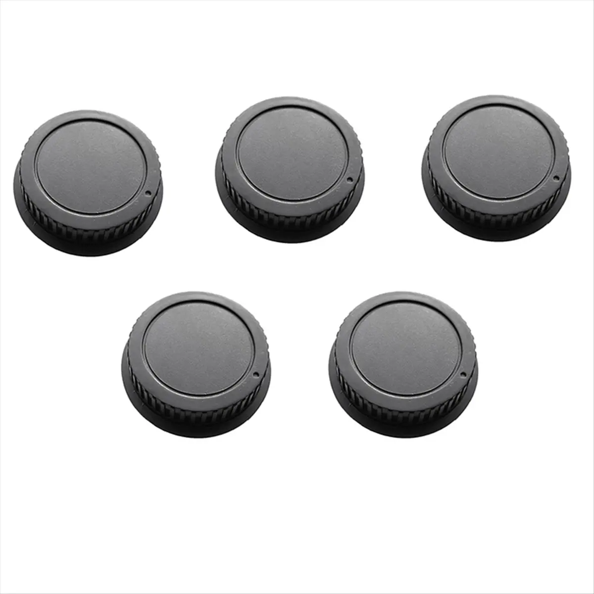 A003 5Pcs Rear Lens Cap Set for EF ES-S Series Plastic Dust Caps Essential Camera Lens Protection Accessories