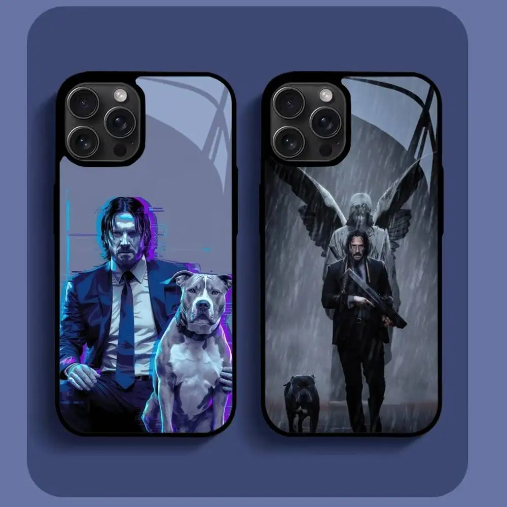 

J-John Wick Phone Case For IPhone16 15 14 13 12 11 Pro Xs Max Mini XR X 7 8 Plus Luxury Mirror Hard Funda