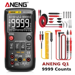 ANENG Q1 multímetro digital Botão 9999 rm409b multimetro digital profissional analogico automotivo multimeter True RMS Multímetro Digital automotive electrical testers comprobador dmm tester transistor