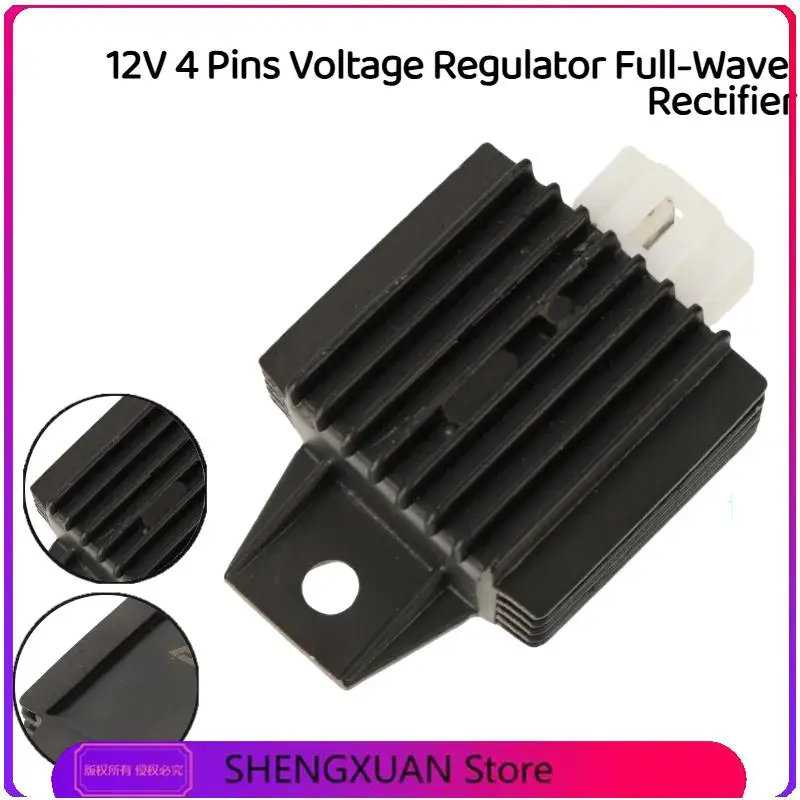 

Universal 12V 4 Pins Full-Wave Rectifier Voltage Regulator Compatible with 50cc 90cc 110cc 125cc ATV Quad Dirt Pit Bike