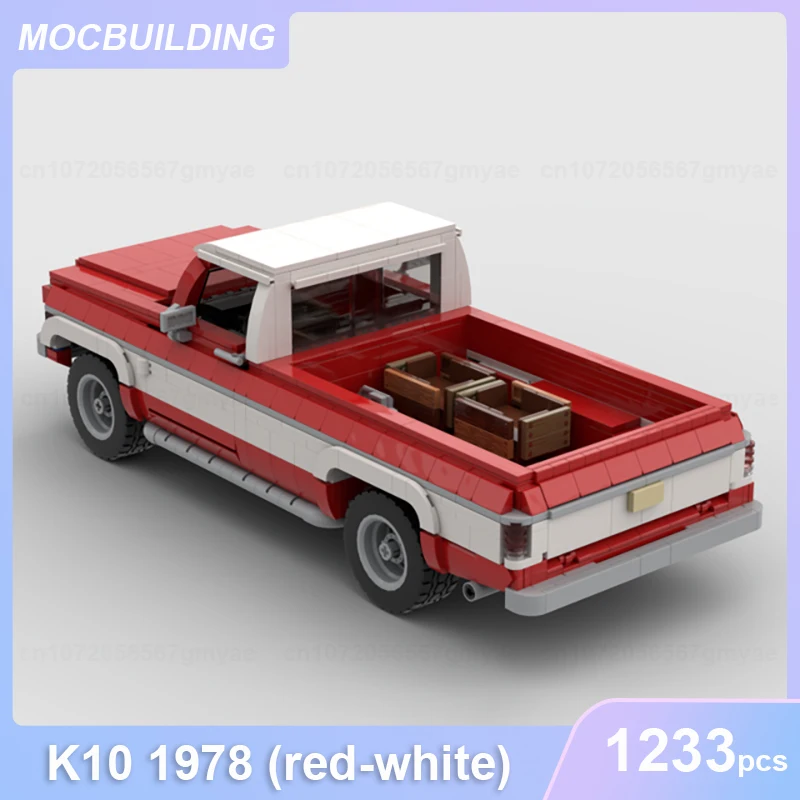 K10 1978 Pickup Cars Model MOC Building Blocks Transportation Educationval DIY Assemble Bricks Display Xmas Toys Gifts 1233PCS