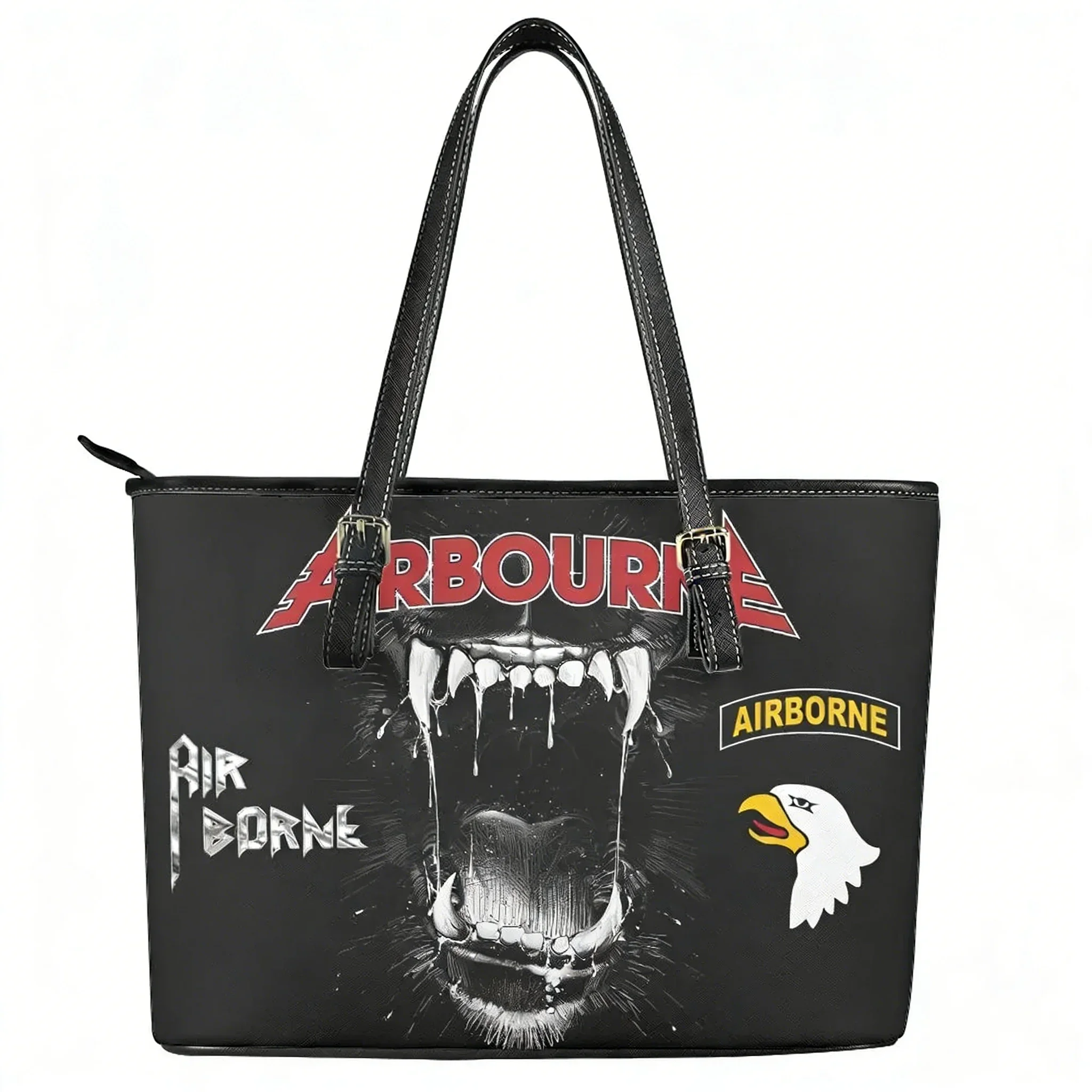 

Airbourne Australian Rock band Custom Handbag Womens Mens Tote Bag Shoulder Bag Business Leather Purse Travel Bag Gift