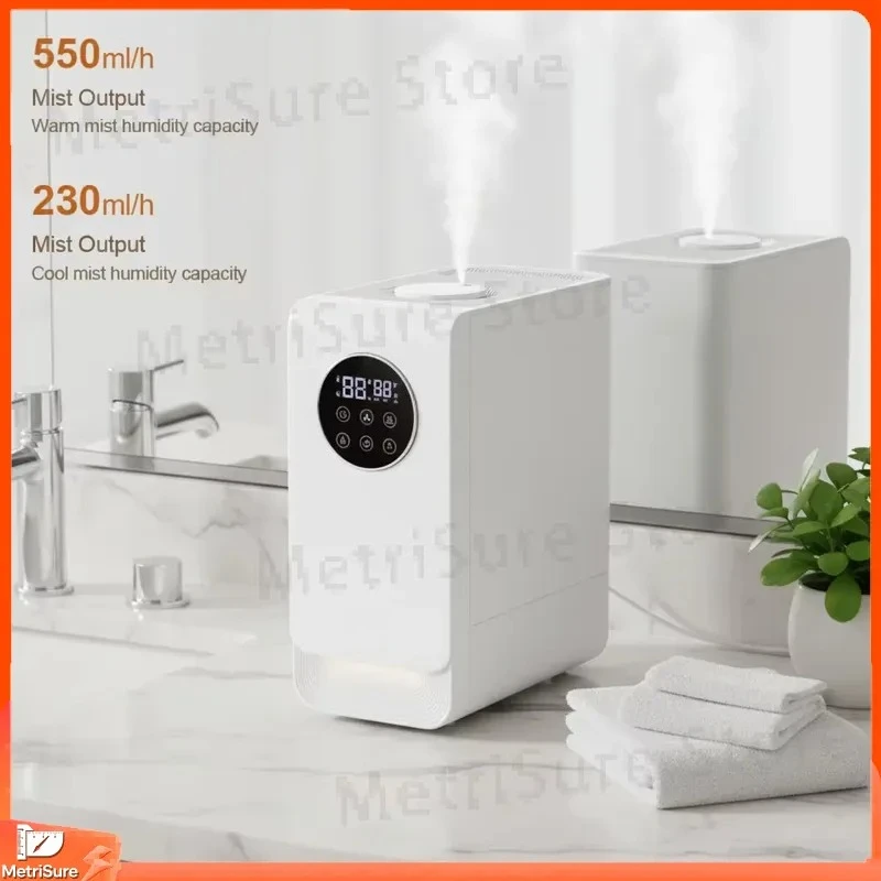 WiFi Smart Humidifier 6.5L Large Capacity Warm and Cool Mist Air Humidifier with Aromatherapy Diffuser LED Light Purifier for