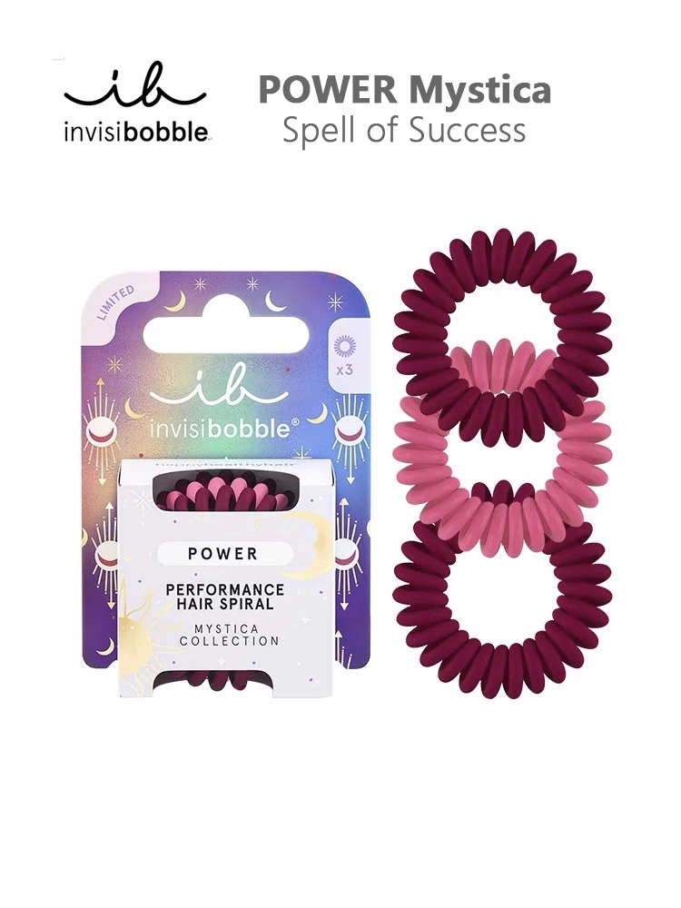 2024 invisibobble MYSTICA COLLECTION hair accessories-POWER Mystica Spell of Success spiral hairties strong grip less pain unsex