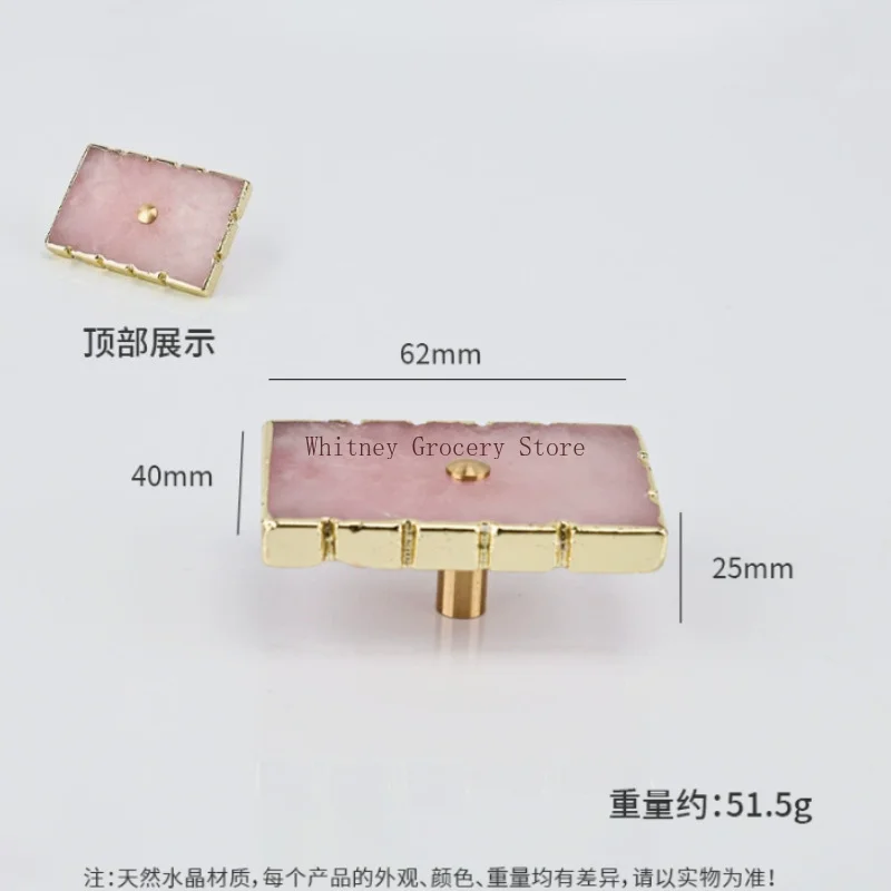 

Natural Crystal +Brass Door Knobs Kitchen Cupboard Shoe Cabinet Furniture Handles Copper Dresser Drawer Pulls Knob Gold