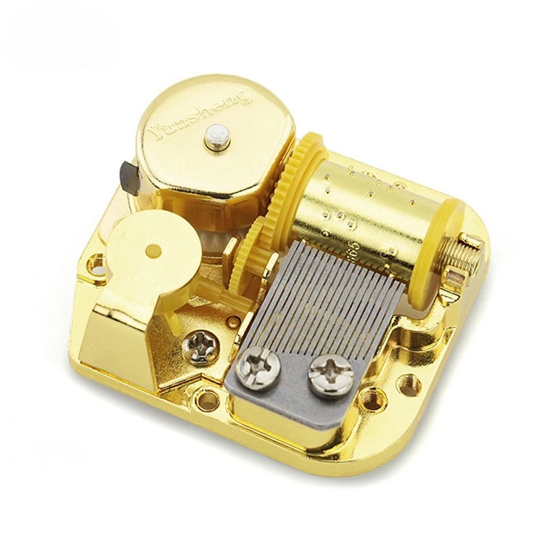 Yunsheng Gold Plated Music Box Movement High-end Alloy Clockwork DIY Accessories Spirited Away Amazing Grace Musical Box