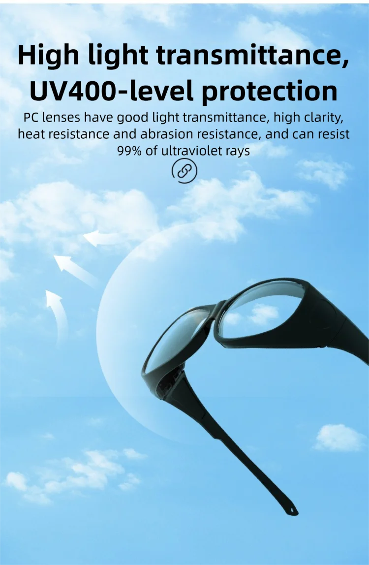 UV400 Protective Goggles for UV Curing Lamps, Mercury Lamps, UV Disinfection & Laboratory Photocuring Machines
