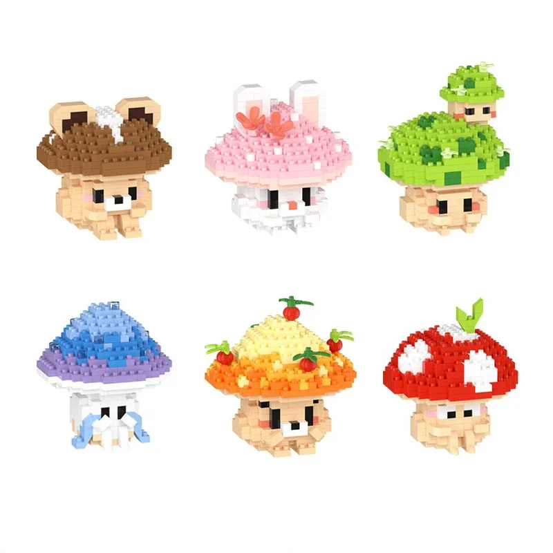 Micro blocs de construction de plantes amusantes pour enfants, puzzle de légumes bricolage, modèle 3D, mini figurines en brique, jouet Kawaii, chambre plus lente, cadeau de Noël