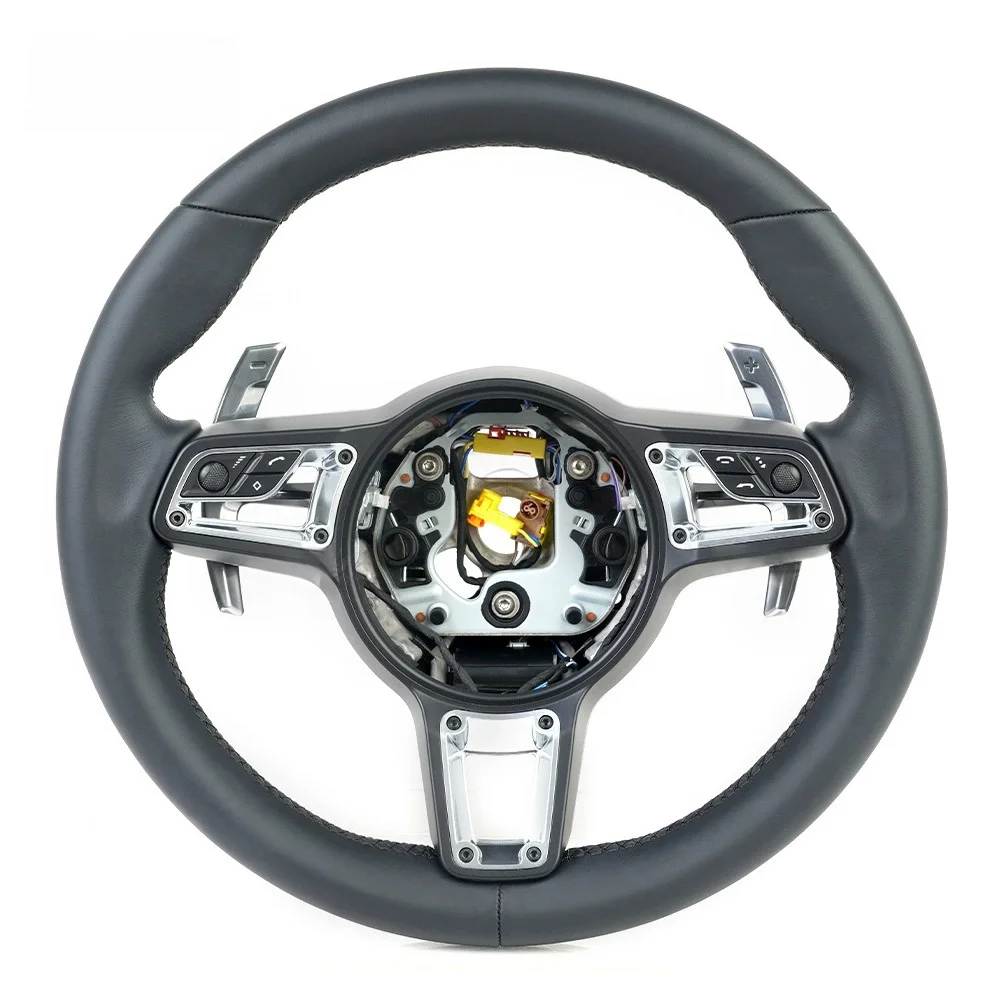 

Full Leather Handmade Car Steering Wheel of the Entire Series for Porsche Cayenne Macan 718