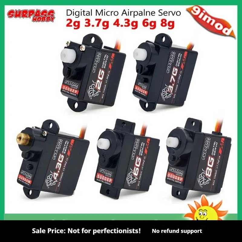 Surpass Hobby Digital Servo 2g 3.7g 4.3g 6g 8g Miniature Servo For Rc Car Airplane Boat Remote Control Toy Accessories