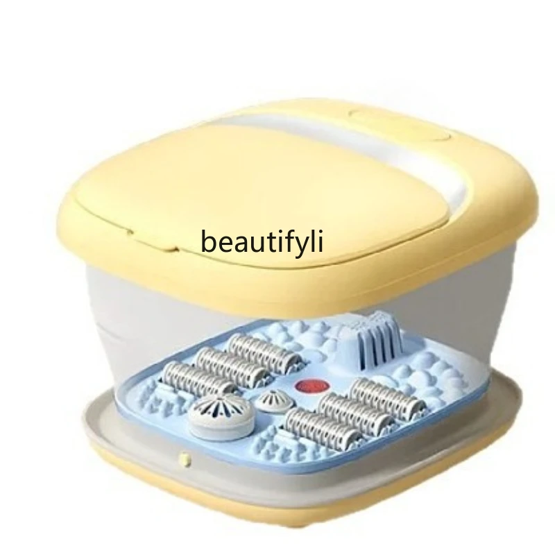 

Foldable foot soaking bucket household automatic constant temperature heating foot bath electric massage foot therapy device