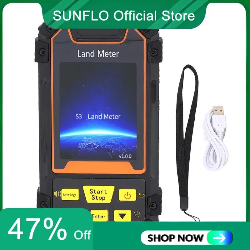

Land Meter SUNFLO, портативный инструмент для измерения площади, измерительный прибор с цветным экраном S3, подходит для сельскохозяйственных угодий
