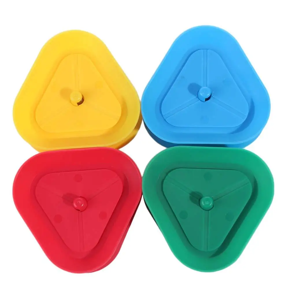 

4 шт./компл. треугольный держатель для карт, громкая связь, подпружиненное сиденье для покера для ленивого человека, многоразовый пластик