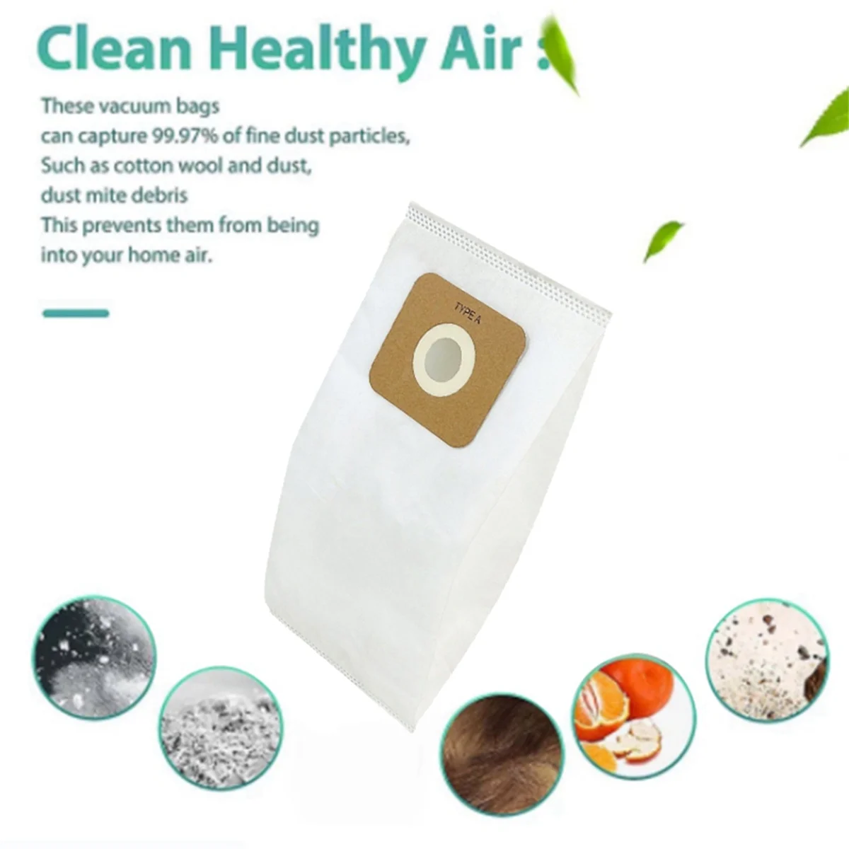 10 قطعة كيس لجميع الغبار للبساطة ريكار نوع أ مكنسة كهربائية القمامة كيس لجميع الغبار استبدال الملحقات أدوات التنظيف
