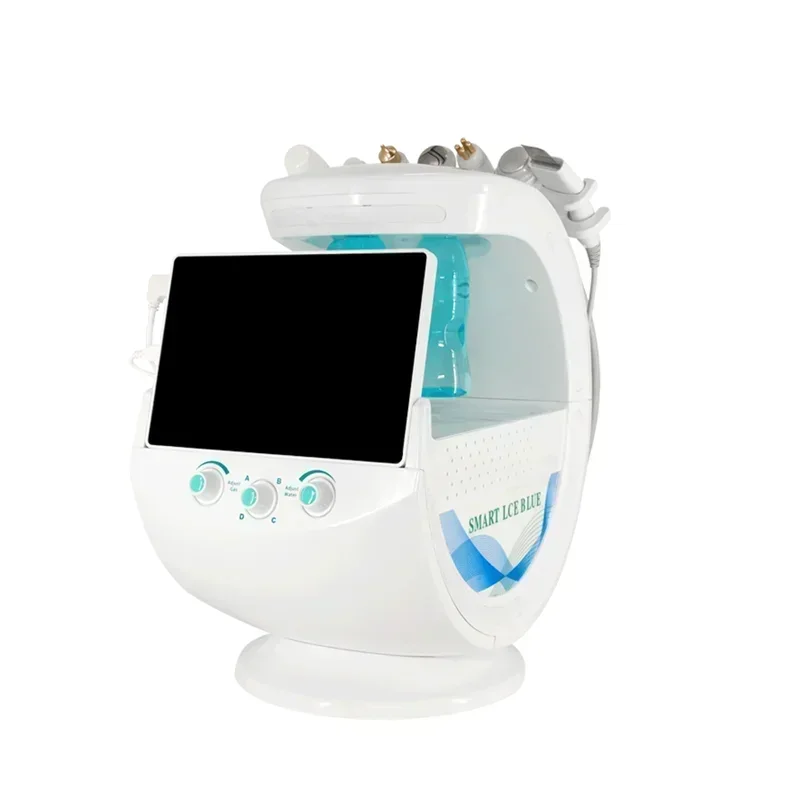 Ice Blue Magic Microdermabrasion Mirror Skin Analyzer Oxygene Machine Professional Ultrasound Care Cryotherapy