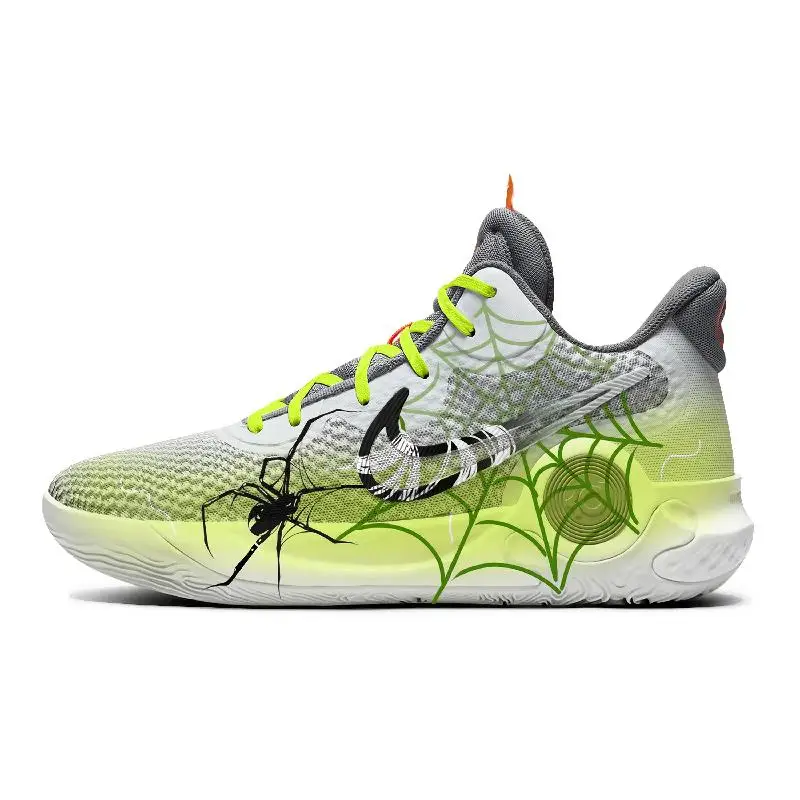 

[На заказ унисекс жестокие пауки] Баскетбольные кроссовки Nike KD Trey 5 IX унисекс средней высоты серый/зеленый/черный/белый