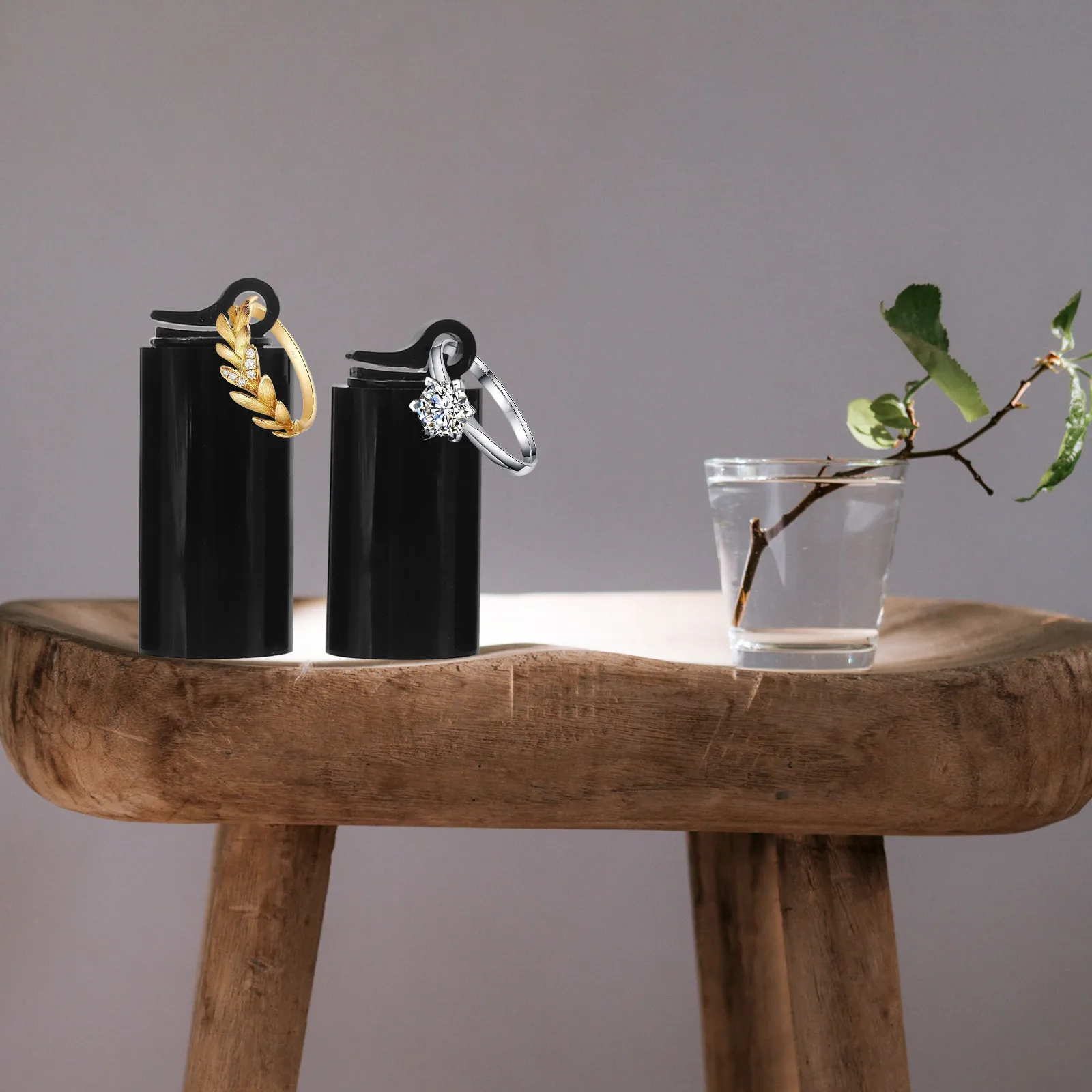 

7 Pieces Transparent Acrylic Ring Display Stand Jewelry Storage Holder for Desktop Showcase Trade Shows Home Use