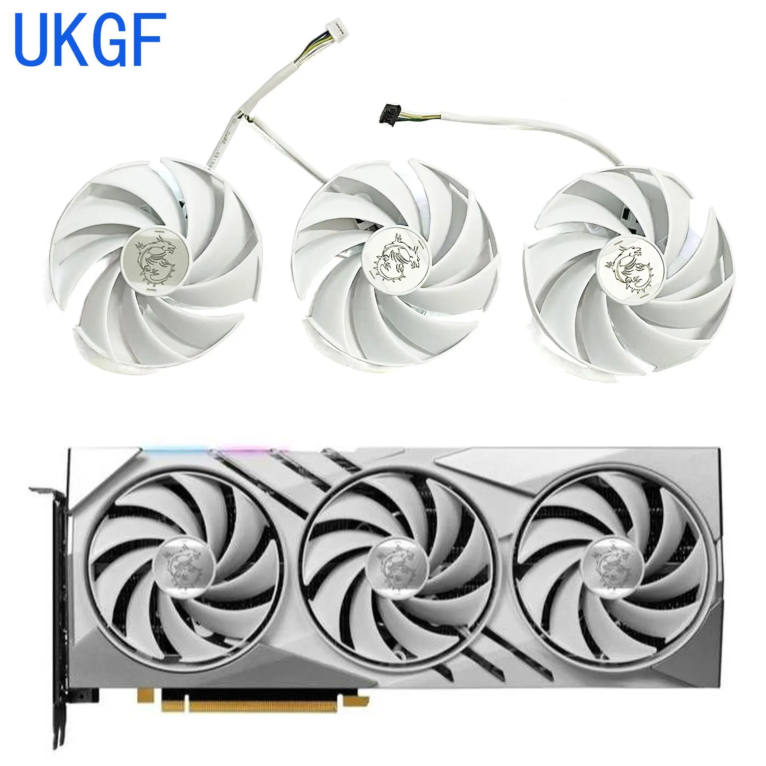 

87MM 4PIN PLD09210B12HH DC 12V 0.4A RTX4060 TI GPU fan for MSI GeForce RTX 4060 Ti GAMING X SLIM WHITE 16G graphics card