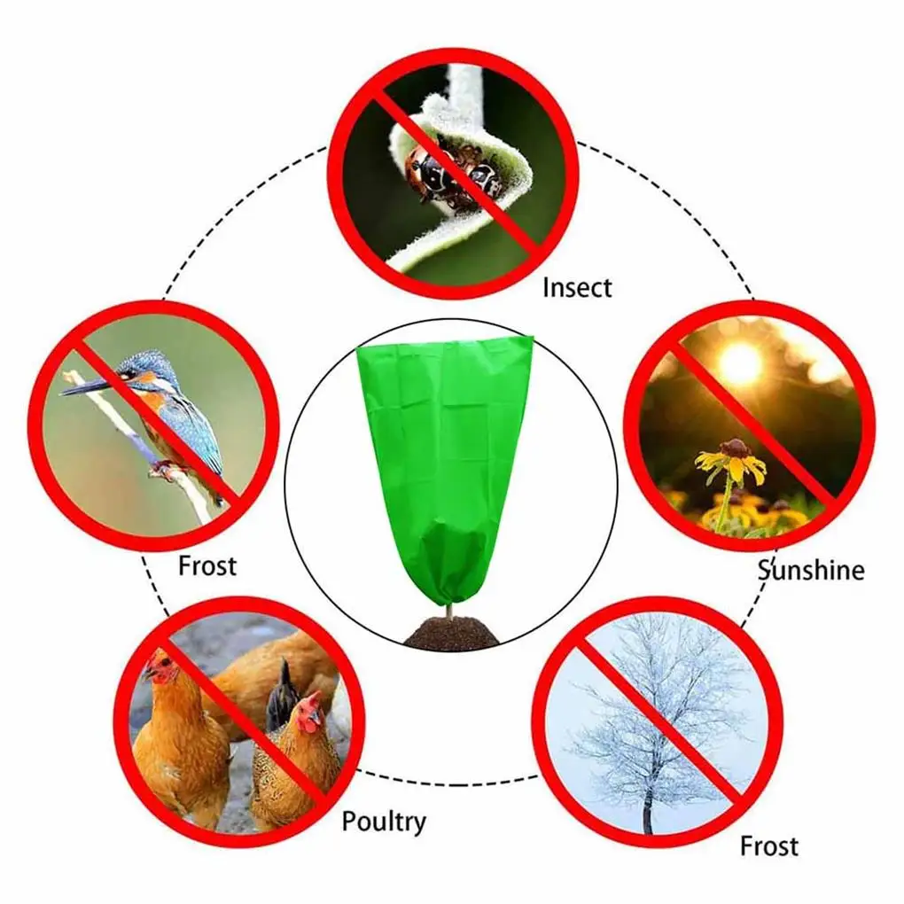 ที่คลุมป้องกันการแข็งตัวของพืช3ชิ้นอุปกรณ์ป้องกันพืชในครัวเรือนแบบสากล