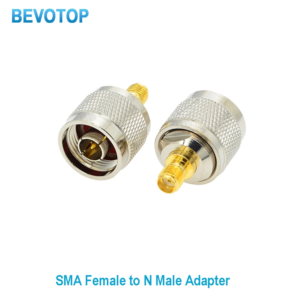 

100PCS/lot SMA Female Jack to N Male Plug Straight for WiFi Antenna Radio Antenna N to SMA RF Coaxial Adapter Wholesales