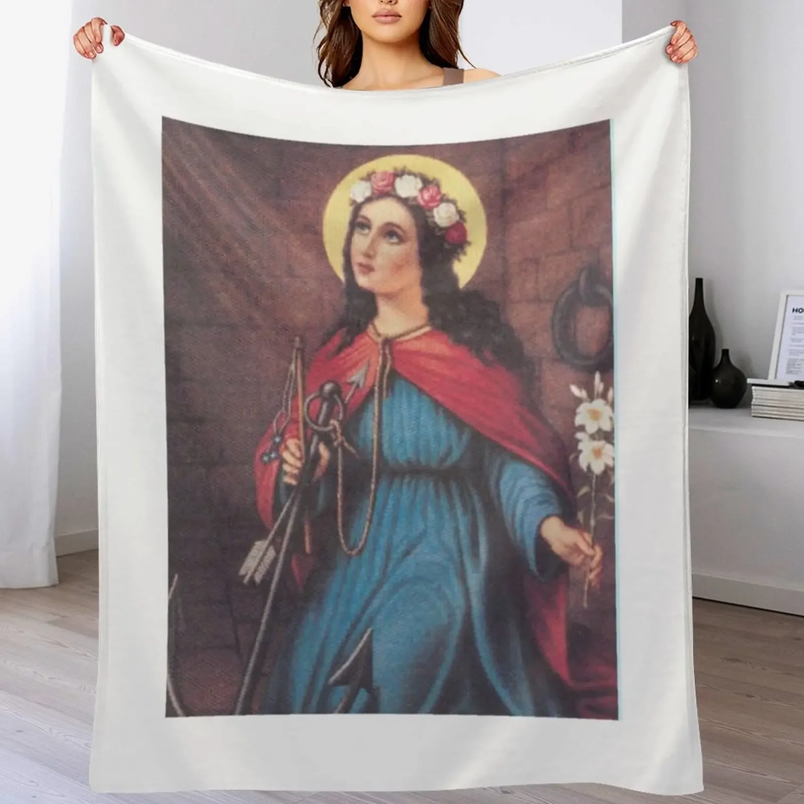 

Saint Philomena Throw Blanket christmas gifts manga Kid'S Plaid on the sofa Blankets