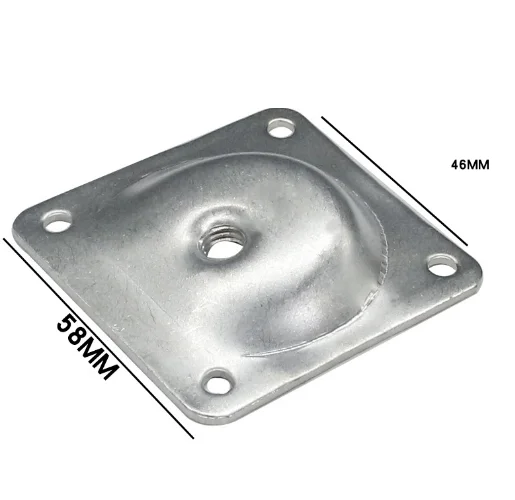 4Pcs 가구 테이블 의자 다리 장착 플레이트 테이블 소파 지원 하드웨어 홈 캐비닛 가구 장착 브래킷 58*58*2mm