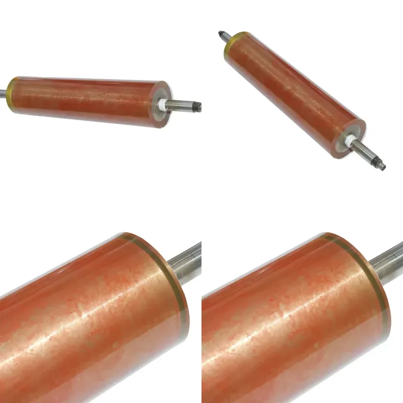 Smooth Mirror Surface Metal Shaft Rubber Roller Heat Resistant Shore353 Hardness for Offset Printing Machine