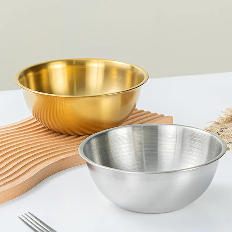 

Набор мисок для смешивания из 3 предметов из нержавеющей стали — профессиональные кухонные принадлежности с измерительными метками — прочные салатники для ресторана