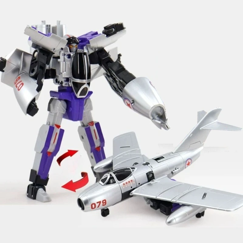 9 ''/avião militar deformação robô brinquedo conversível figura de ação modelo plástico robô brinquedos anime série filme crianças presente