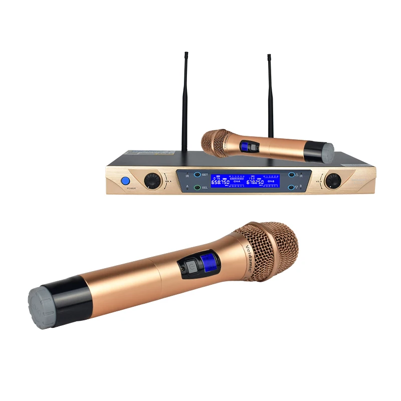 

Профессиональный беспроводной динамический микрофон высокого стандартного качества для караоке-пения и конференции, напрямую с завода