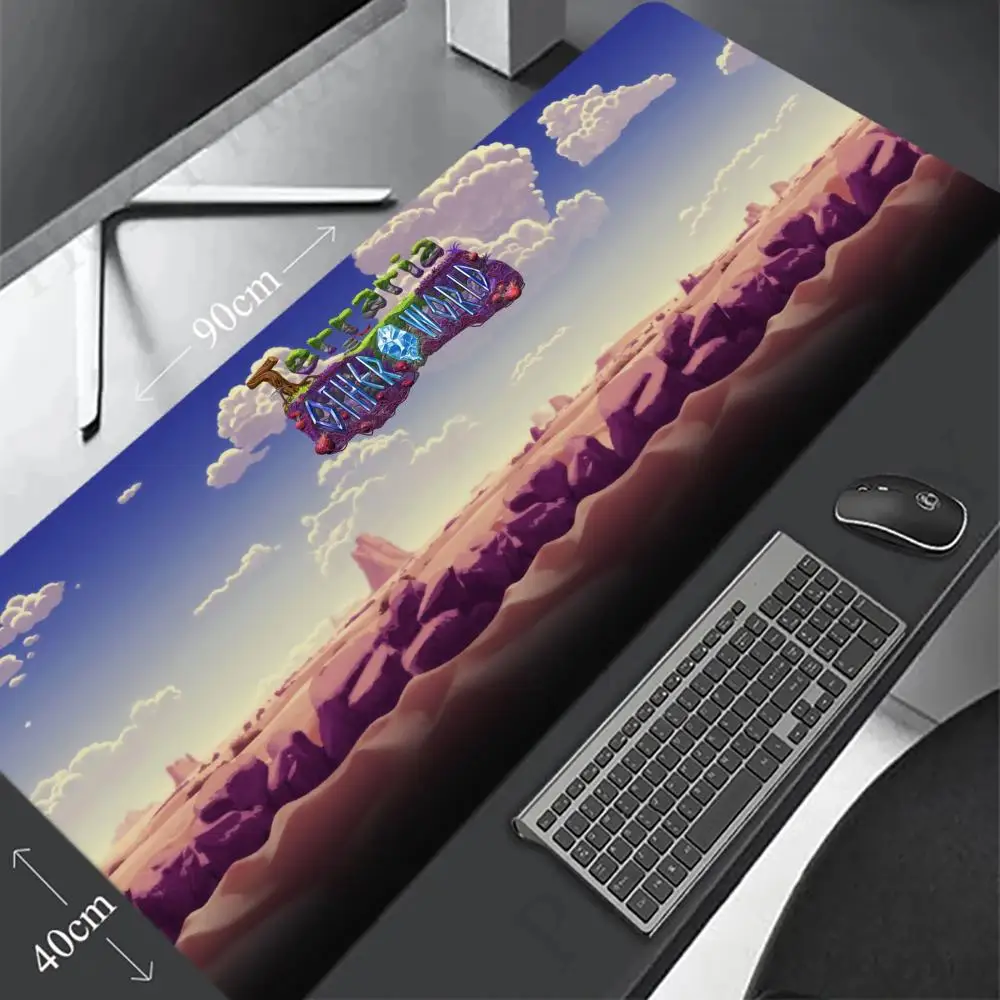 T-Terraria Mouse Pad Gaming 900×400 Mousepad Gamer Xxl Mouse Mat Offices Accessories Keyboard Long Pad Computer Desk Mat