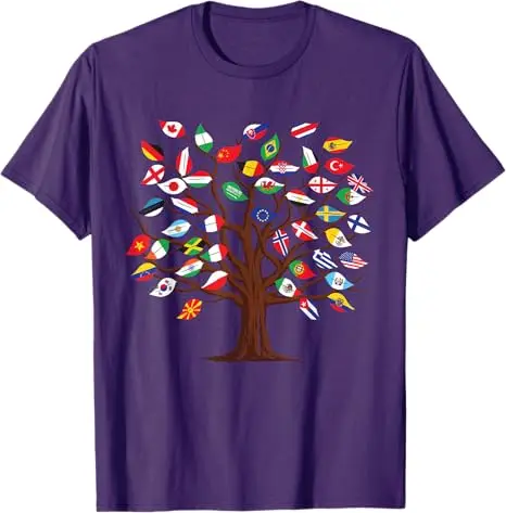 Länder der Welt, 287 Flaggen, internationale Flagge, Herz-T-Shirt, Y2k-Reisegrafik, ästhetische Kleidung, lustiges Geographie-T-Shirt über die Welt – Detail 7